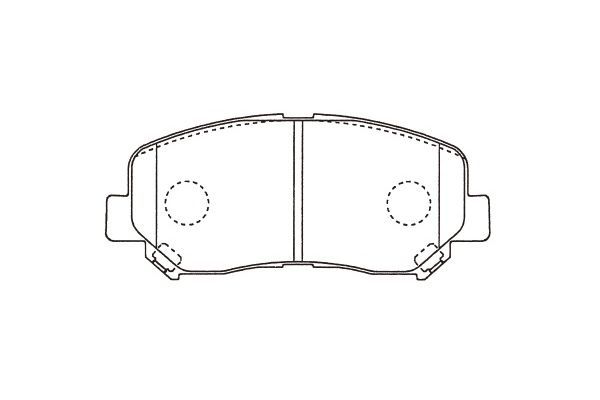 KAVO PARTS Комплект тормозных колодок, дисковый тормоз BP-4582